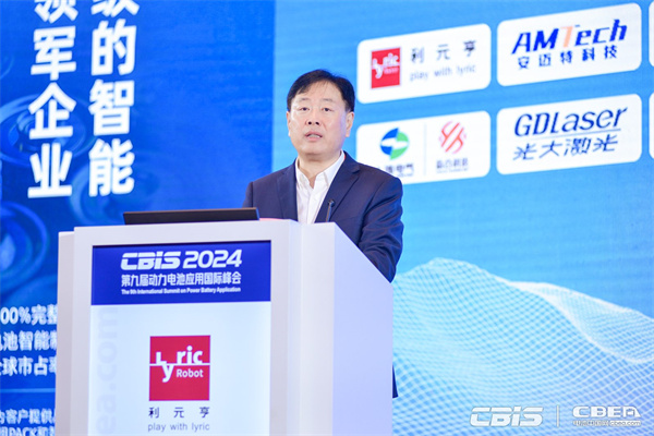 中國化學與物理電源行業(yè)協會秘書長王澤深致辭